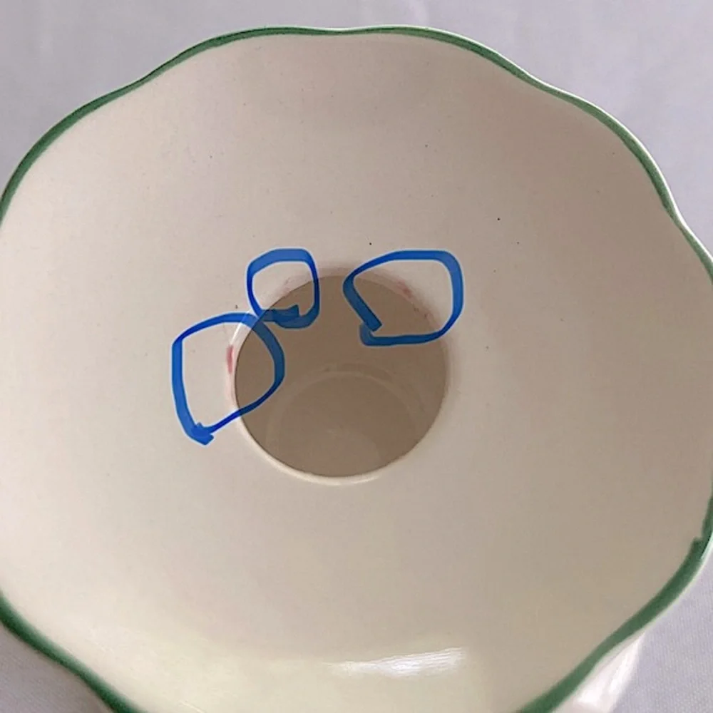 ⭐️ Vintage Nikko Ceramics white Christmas candle holders with Holly border - Picture 12 of 15